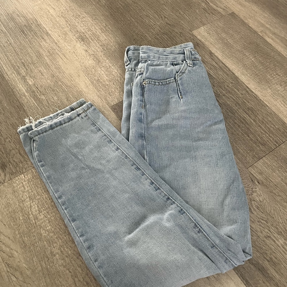 SHEIN Straight Denim Jeans Women's Size XS Blue High Rise Lot #225
